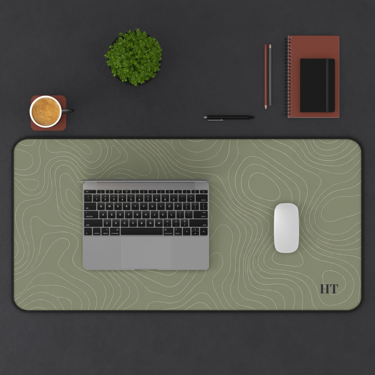 Contour Desk Mat – Sage
