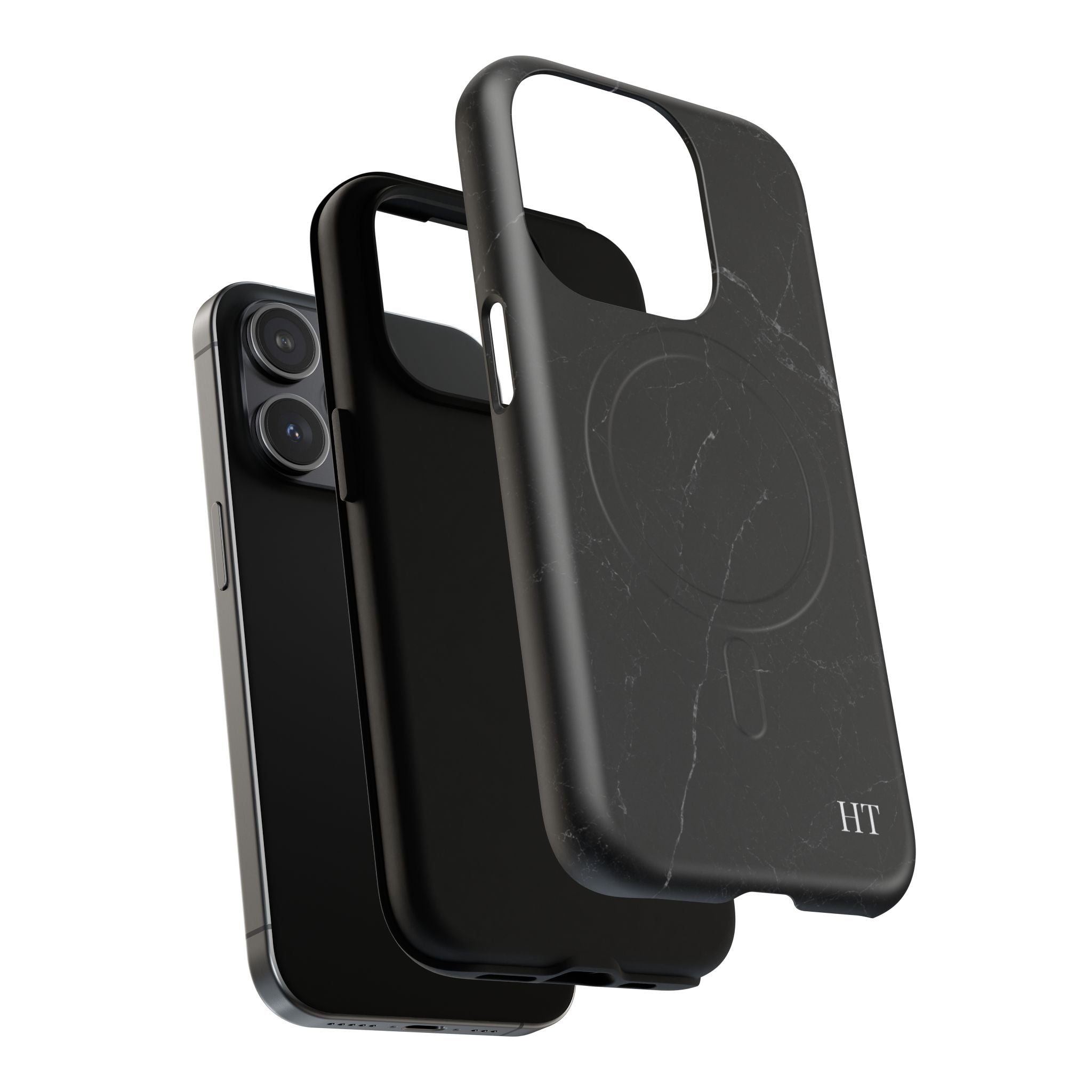 Marble Magnetic Phone Case - Midnight