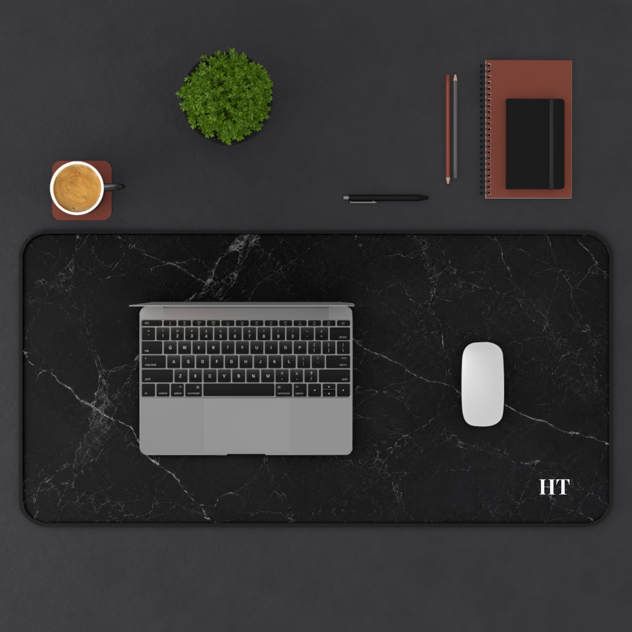 Marble Desk Mat – Midnight