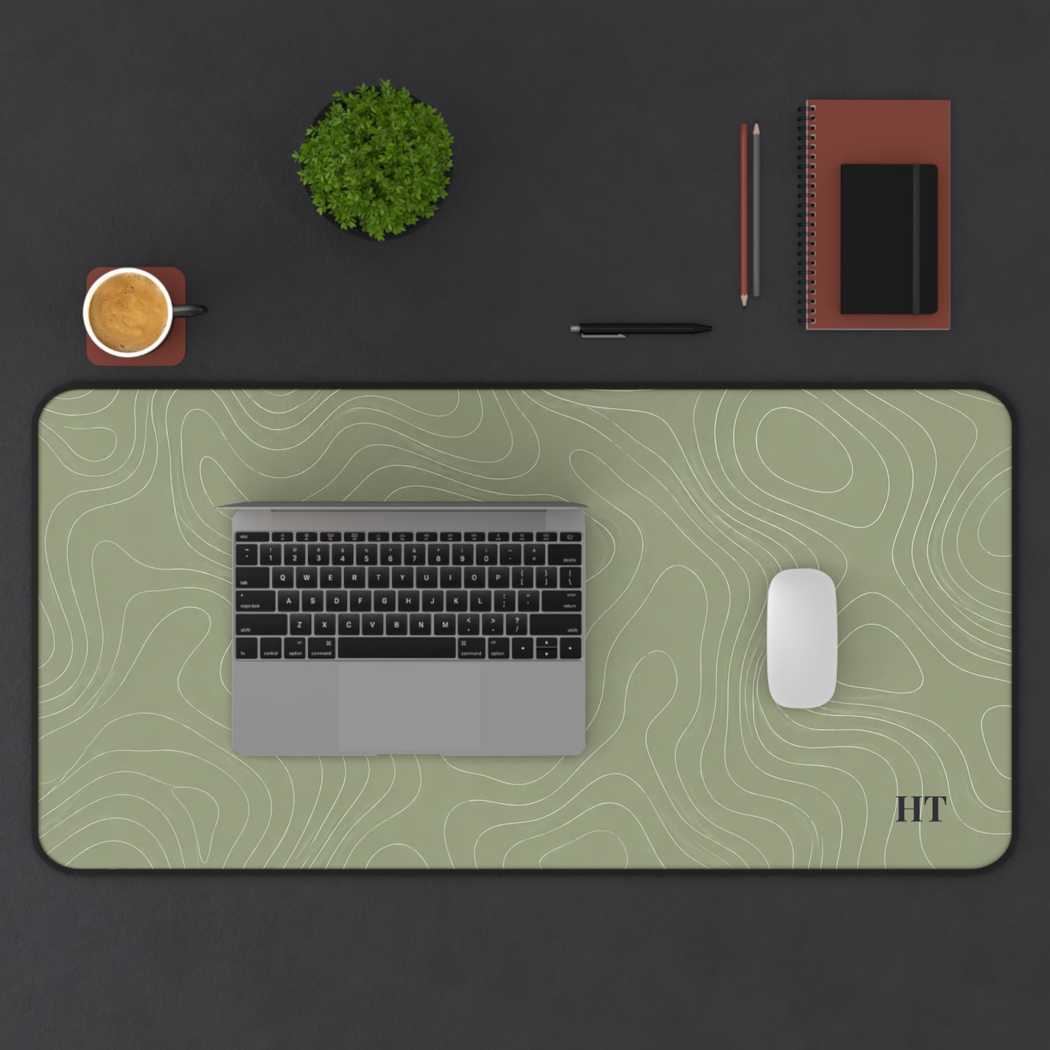 Contour Desk Mat – Sage