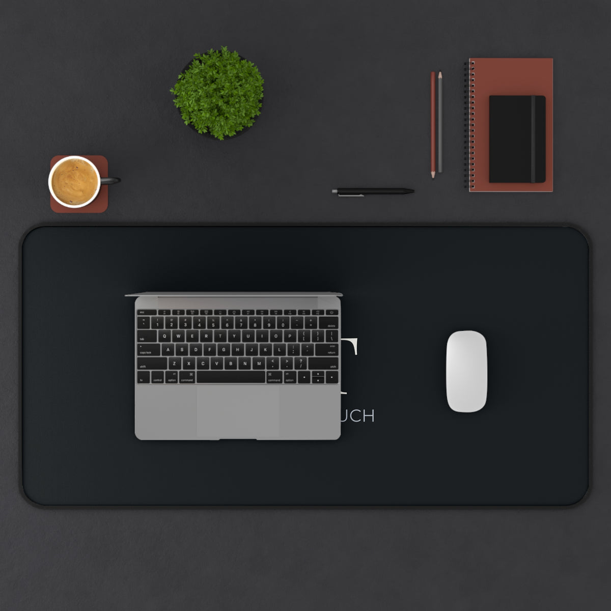 Monogram Desk Mat – Midnight
