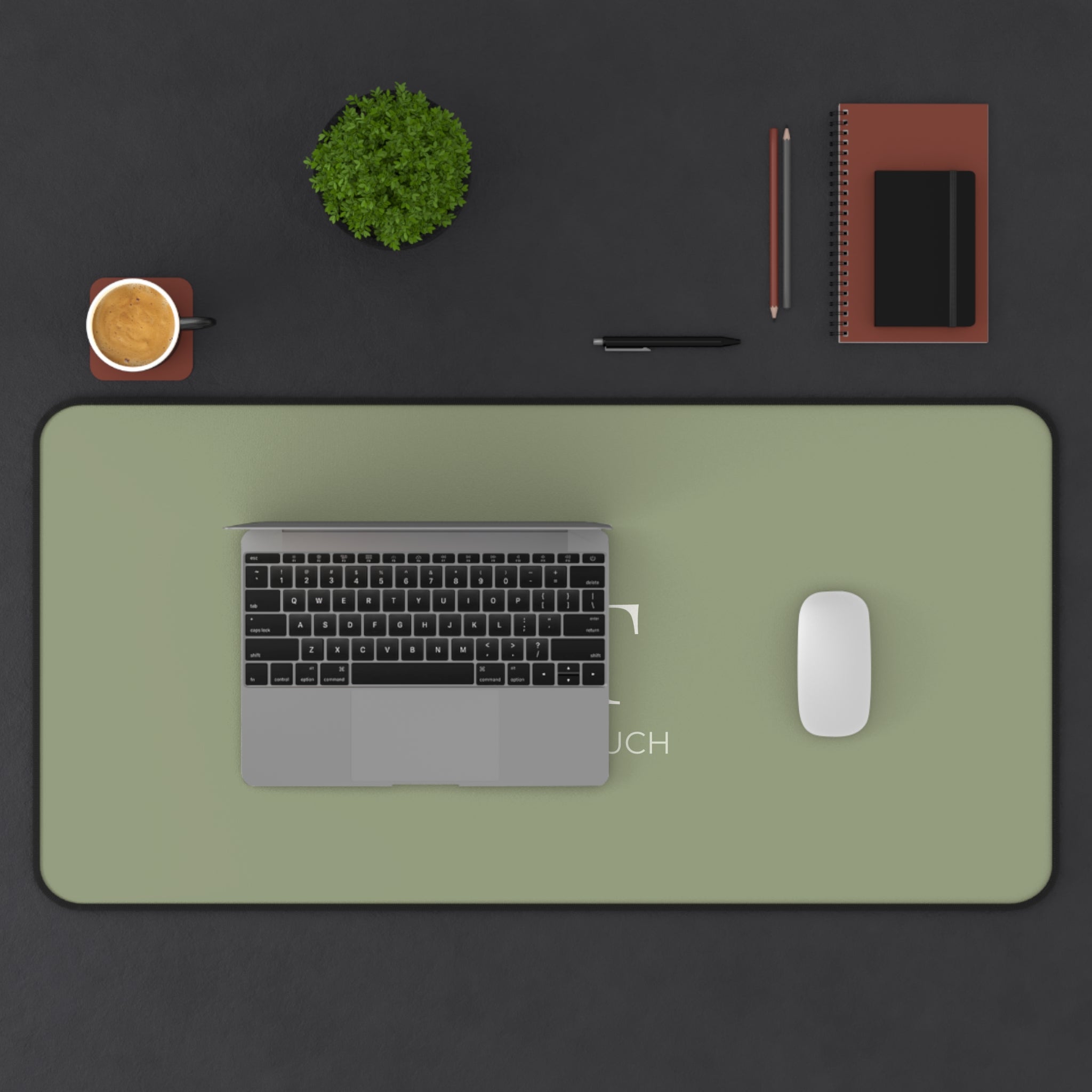 Monogram Desk Mat – Sage