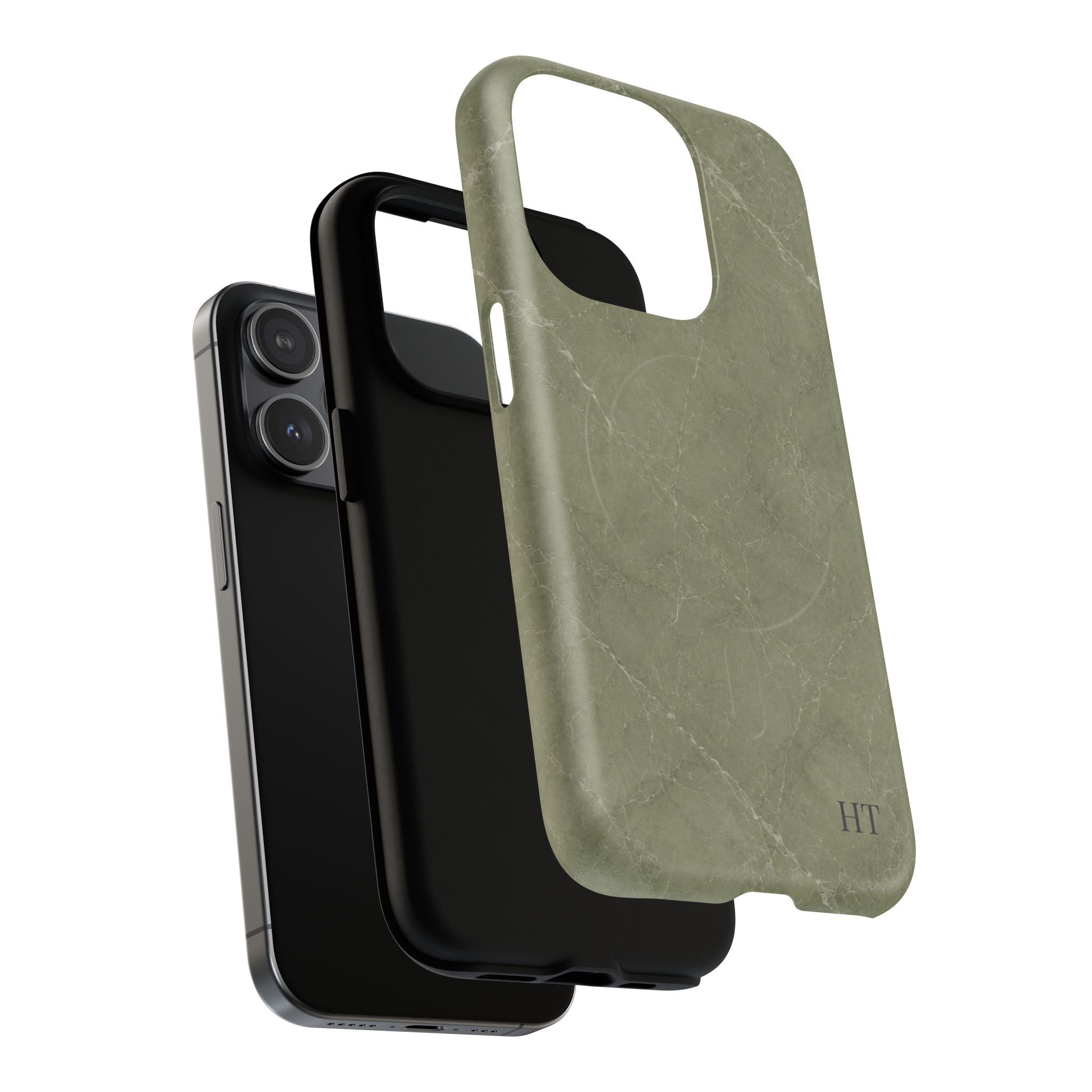 Marble Magnetic Phone Case - Sage